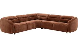 Goossens hoekbank zitra bruin stof - 8260136-gespiegeld-03