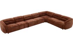 Goossens hoekbank zitra bruin stof - 8260137-gespiegeld-02