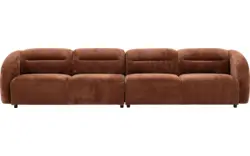 Goossens zitbank zitra bruin stof - 8260139-goossens-zitra-bank-stof-bruin-01
