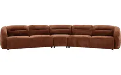 Goossens zitbank zitra bruin stof - 8260140-goossens-zitra-bank-stof-bruin-01