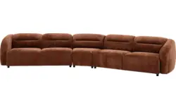 Goossens zitbank zitra bruin stof - 8260140-goossens-zitra-bank-stof-bruin-01