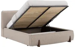 Goossens bedframe luxy storage bruin stof - 8260148-goossens-luxy-storage-bedframe-stof-02