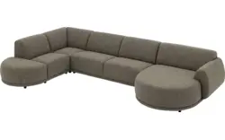 Goossens u bank benk groen stof - 8260153-goossens-benk-bank-stof-groen-01