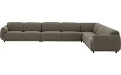 Goossens hoekbank benk groen stof - 8260157-goossens-benk-bank-stof-groen-01