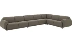 Goossens hoekbank benk groen stof - 8260157-goossens-benk-bank-stof-groen-01