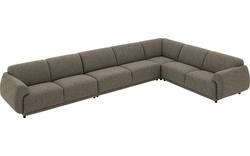 Goossens hoekbank benk groen stof - 8260157-goossens-benk-bank-stof-groen-01