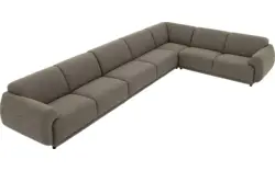 Goossens hoekbank benk groen stof - 8260157-goossens-benk-bank-stof-groen-01