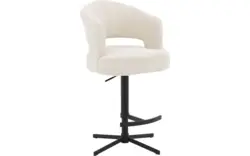 Goossens excellent barstoel roma wit stof - 8260223-goossens-excellent-roma-barstoel-stof-01