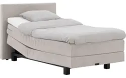 Goossens boxspring compleet flex dream 120 beige stof - 8260226-goossens-flex-dream-120-boxspring-stof