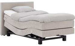 Goossens boxspring compleet flex dream 120 beige stof - 8260226-goossens-flex-dream-120-boxspring-stof