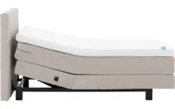 Goossens boxspring compleet flex dream 120 beige stof - 8260226-goossens-flex-dream-120-boxspring-stof
