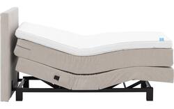 Goossens boxspring compleet flex dream 120 beige stof - 8260226-goossens-flex-dream-120-boxspring-stof