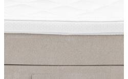 Goossens boxspring compleet flex dream 120 beige stof - 8260226-goossens-flex-dream-120-boxspring-stof