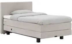 Goossens boxspring compleet flex dream 120 beige stof - 8260226-goossens-flex-dream-120-boxspring-stof