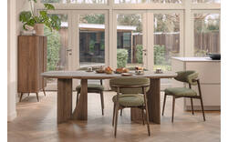 Goossens eettafel slim bruin eiken - 8260229-goossens-slim-eettafel-eiken-bruin-01