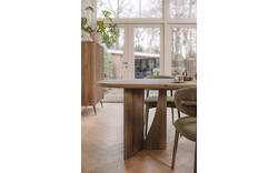 Goossens eettafel slim bruin eiken - 8252123-goossens-slim-eettafel-eiken-bruin-01