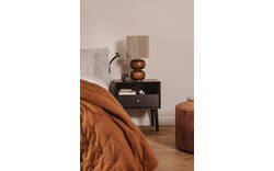 Goossens nachtkastje umbria zwart mdf - 8243732-goossens-umbria-nachtkastje-01