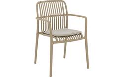 Goossens tuinstoel jelke bruin kunststof - 8260243-goossens-jelke-tuinstoelen-kunststof-01