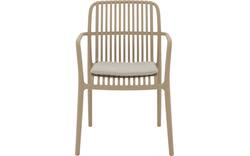 Goossens tuinstoel jelke bruin kunststof - 8260243-goossens-jelke-tuinstoelen-kunststof-01