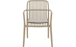Goossens tuinstoel jelke bruin kunststof - 8260243-goossens-jelke-tuinstoelen-kunststof-01