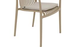Goossens tuinstoel jelke bruin kunststof - 8260243-goossens-jelke-tuinstoelen-kunststof-01