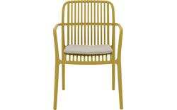 Goossens tuinstoel jelke geel kunststof - 8260246-goossens-jelke-tuinstoelen-kunststof-01