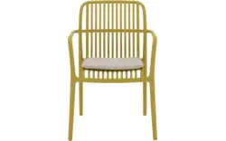 Goossens tuinstoel jelke geel kunststof - 8260246-goossens-jelke-tuinstoelen-kunststof-01