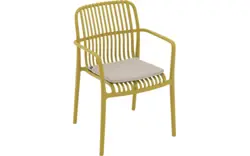 Goossens tuinstoel jelke geel kunststof - 8260246-goossens-jelke-tuinstoelen-kunststof-01
