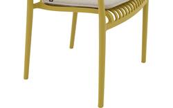 Goossens tuinstoel jelke geel kunststof - 8260246-goossens-jelke-tuinstoelen-kunststof-01