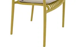 Goossens tuinstoel jelke geel kunststof - 8260246-goossens-jelke-tuinstoelen-kunststof-01