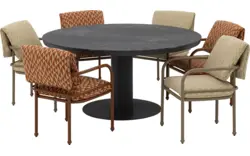 Goossens tuintafel cannes zwart leefbeton - 8260247-goossens-cannes-tuintafels-leefbeton-01