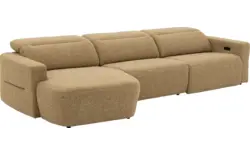 Goossens loungebank comoda geel stof - 8260250-gespiegeld-02