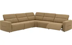 Goossens hoekbank comoda geel stof - 8260252-gespiegeld-02