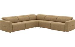 Goossens hoekbank comoda geel stof - 8260252-gespiegeld-02