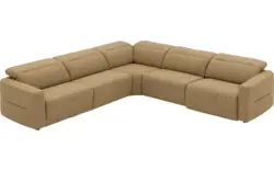 Goossens hoekbank comoda geel stof - 8260252-gespiegeld-02