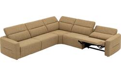 Goossens hoekbank comoda geel stof - 8260252-gespiegeld-02