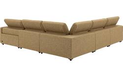 Goossens hoekbank comoda geel stof - 8260252-gespiegeld-02