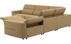 Goossens hoekbank comoda geel stof - 8260252-gespiegeld-02