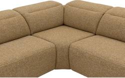 Goossens hoekbank comoda geel stof - 8260252-gespiegeld-02