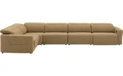 Goossens hoekbank comoda geel stof - 8260255-gespiegeld-02