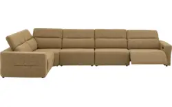 Goossens hoekbank comoda geel stof - 8260255-gespiegeld-02