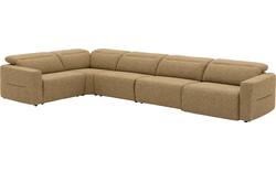 Goossens hoekbank comoda geel stof - 8260255-gespiegeld-02