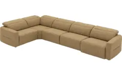 Goossens hoekbank comoda geel stof - 8260255-gespiegeld-02