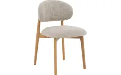 Goossens eetkamerstoel bessy beige stof - 8260297-goossens-bessy-eetkamerstoel-stof-beige-01