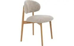 Goossens eetkamerstoel bessy beige stof - 8260297-goossens-bessy-eetkamerstoel-stof-beige-01