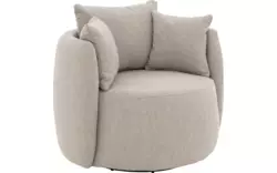 Goossens draaifauteuil terra beige stof - 8260331-goossens-terra-fauteuil-stof-01