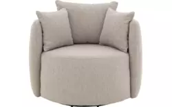 Goossens draaifauteuil terra beige stof - 8260331-goossens-terra-fauteuil-stof-01