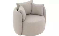Goossens draaifauteuil terra beige stof - 8260331-goossens-terra-fauteuil-stof-01
