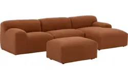 Goossens excellent loungebank sens bruin stof - 8260371-gespiegeld-02