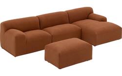 Goossens excellent loungebank sens bruin stof - 8260371-gespiegeld-02